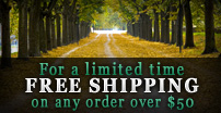 FREE Shipping on any order over $50 - Visit the Tree Store